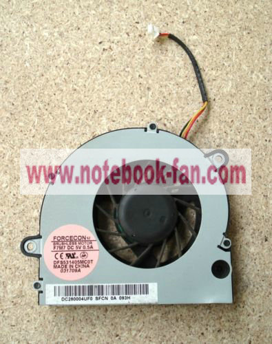 Packard Bell LJ61 LJ65 CPU Fan DC28004UF0 DFS531405MC0T Packard Bell LJ61 LJ65 CPU Fan DC28004UF0 DFS531405MC0T